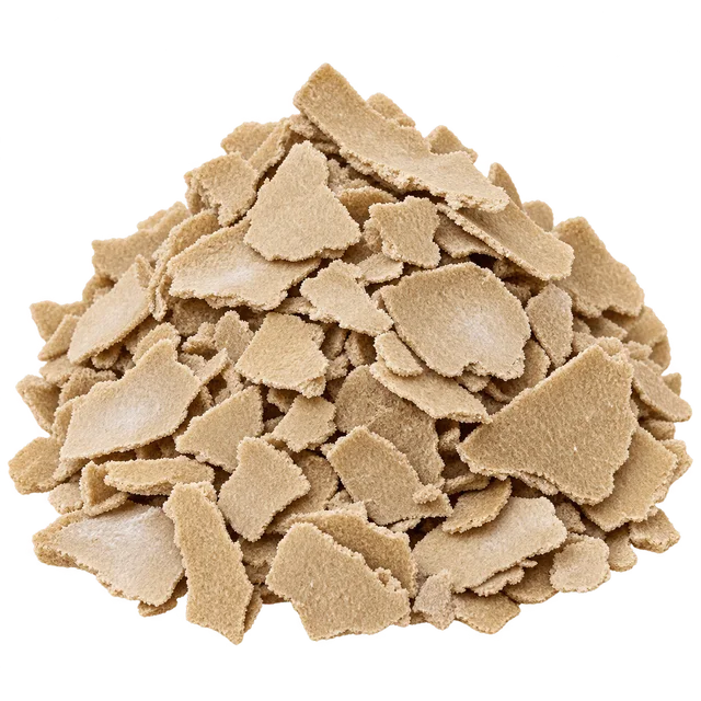 Pale sesame oil-cake flakes; generated from the client reference
